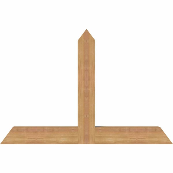 Ekena Millwork Portland Timber Gable Bracket, Western Red Cedar, 36"W x 24"H x 3 1/2"D x 3 1/2"F, 16/12 Pitch GBW036X24X0404POR00SWR - main